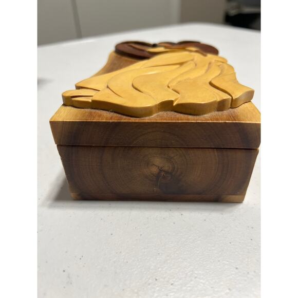 Carver Dan's Angel Magic  Puzzle Carved Wooden Trinket Box - Picture 7 of 9